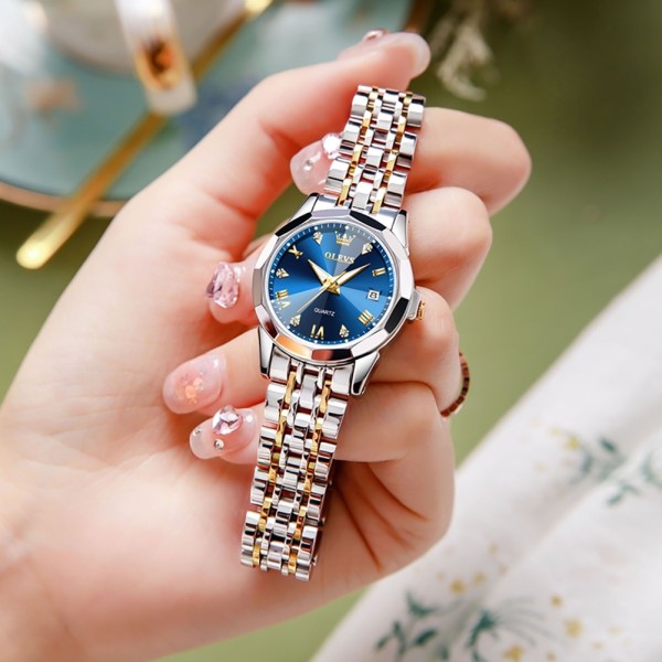 OLEVS 9931 Ladies Fashion Quartz Watch -  Blue