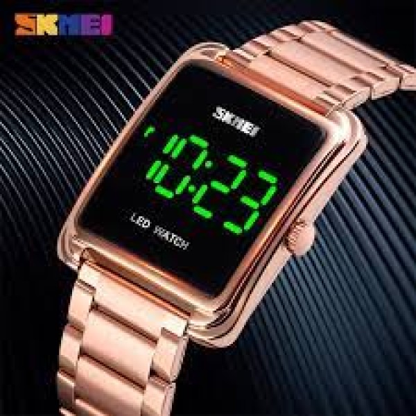 Skmei 1505 Led Digital Wristwatch For Men. – Rose Gold