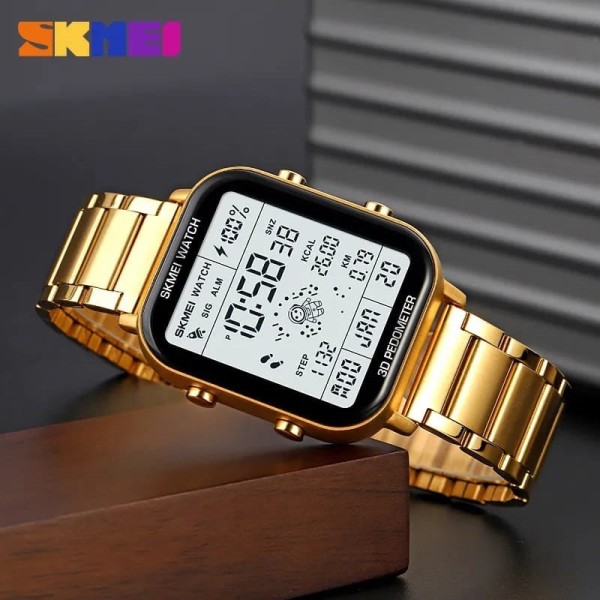 Skmei 1888 Digital Wrist Watch - Gold